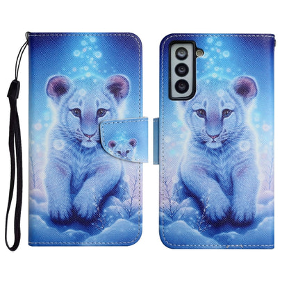 Painted Pattern Horizontal Flip Leather Case with Holder & Card Slot & Wallet, For Samsung Galaxy S21 FE 5G, For Samsung Galaxy S21+ 5G