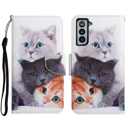 Painted Pattern Horizontal Flip Leather Case with Holder & Card Slot & Wallet, For Samsung Galaxy S21 FE 5G, For Samsung Galaxy S21+ 5G