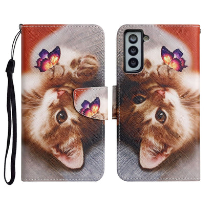 Painted Pattern Horizontal Flip Leather Case with Holder & Card Slot & Wallet, For Samsung Galaxy S21 FE 5G, For Samsung Galaxy S21+ 5G