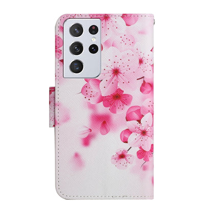 Painted Pattern Horizontal Flip Leather Case with Holder & Card Slot & Wallet, For Samsung Galaxy S21 Ultra 5G