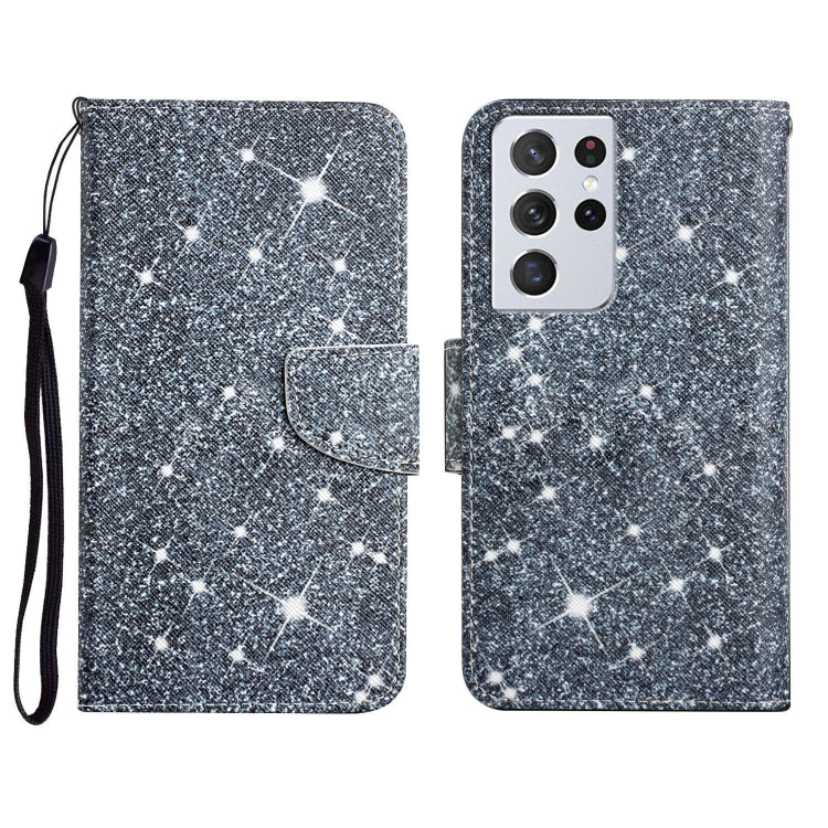 Painted Pattern Horizontal Flip Leather Case with Holder & Card Slot & Wallet, For Samsung Galaxy S21 Ultra 5G