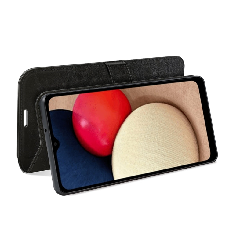 R64 Texture Single Horizontal Flip Protective Case with Holder & Card Slots & Wallet& Photo Frame, For Samsung Galaxy A03s 166mm