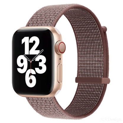 Hook and Loop Fastener Dual Section Replacement Watchband For Apple Watch Series, 7 41mm / 6&SE&5&4 40mm / 3&2&1 38mm, 7 45mm / 6&SE&5&4 44mm / 3&2&1 42mm