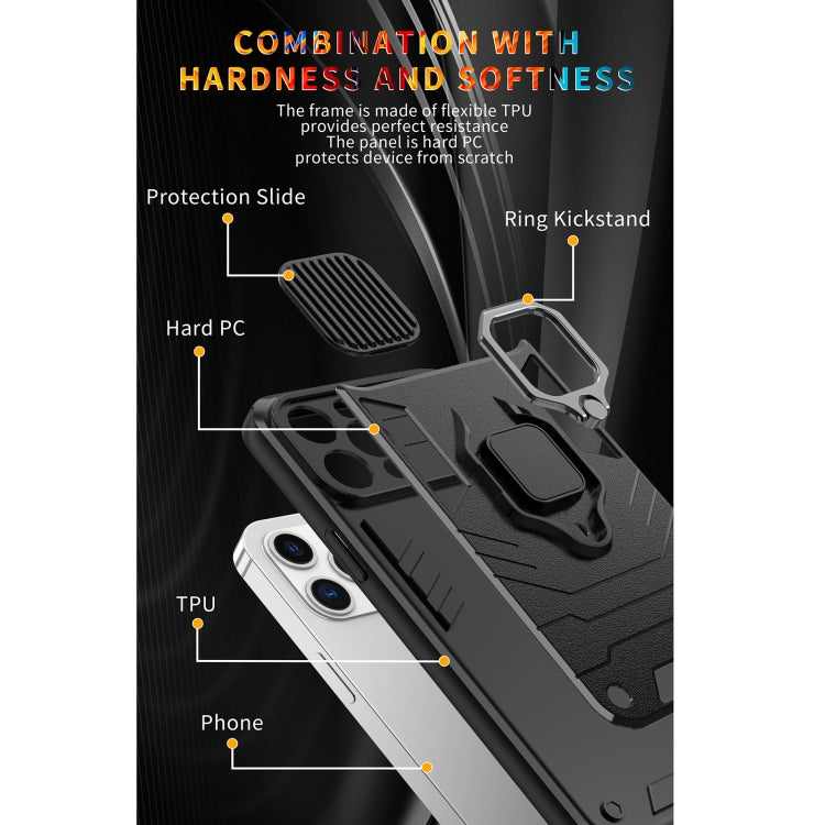Sliding Camera Cover Design TPU + PC Shockproof Case with Ring Holder, For iPhone 13 mini, For iPhone 13, For iPhone 13 Pro, For iPhone 13 Pro Max