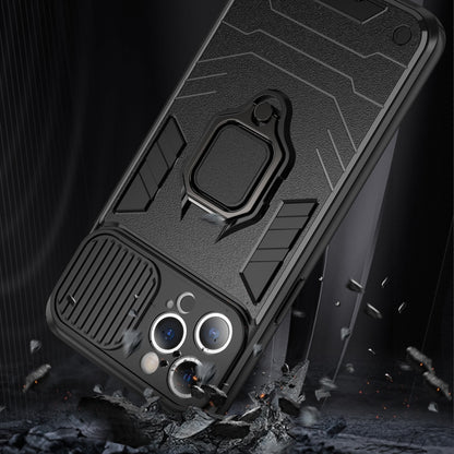 Sliding Camera Cover Design TPU + PC Shockproof Case with Ring Holder, For iPhone 13 mini, For iPhone 13, For iPhone 13 Pro, For iPhone 13 Pro Max