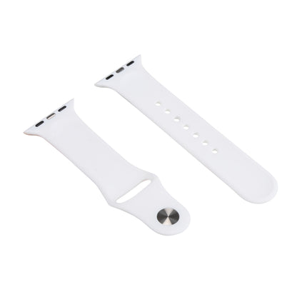 Morandi Series Contrast Color Silicone Replacement Watchband For Apple Watch Series, 7 41mm / 6&SE&5&4 40mm / 3&2&1 38mm, 7 45mm / 6&SE&5&4 44mm / 3&2&1 42mm