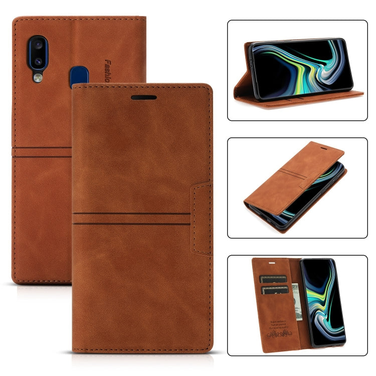 Dream Magnetic Suction Business Horizontal Flip PU Leather Case with Holder & Card Slot & Wallet, For Samsung Galaxy A12, For Samsung Galaxy A42 5G, For Samsung Galaxy A20 / A30, For Samsung Galaxy A20e, For Samsung Galaxy A40, For Samsung Galaxy A21s ...
