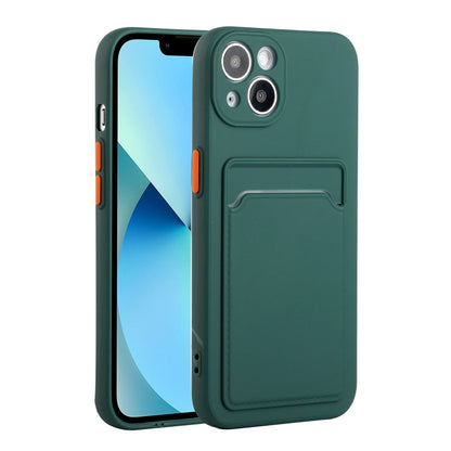 Card Slot Design Shockproof TPU Protective Case, For iPhone 13 Pro Max, For iPhone 13 Pro, For iPhone 13, For iPhone 13 mini