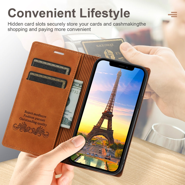 Dream Magnetic Suction Business Horizontal Flip PU Leather Case with Holder & Card Slot & Wallet, For iPhone 11 Pro, For iPhone 11 Pro Max, For iPhone X / XS, For iPhone XR, For iPhone XS Max, For iPhone SE 2022 / SE 2020 / 8 / 7                       ...