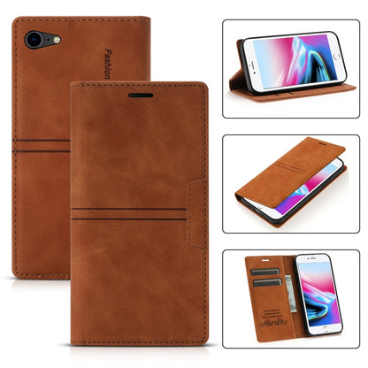 Dream Magnetic Suction Business Horizontal Flip PU Leather Case with Holder & Card Slot & Wallet, For iPhone 11 Pro, For iPhone 11 Pro Max, For iPhone X / XS, For iPhone XR, For iPhone XS Max, For iPhone SE 2022 / SE 2020 / 8 / 7                       ...