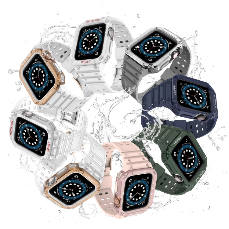 Silicone Integrated Replacement Strap Watchband For Apple Watch Series, For Apple Watch Series 9&8&7 41mm / SE&6&5&4 40mm / 3&2&1 38mm, For Apple Watch Series 9&8&7 45mm / SE&6&5&4 44mm / 3&2&1 42mm