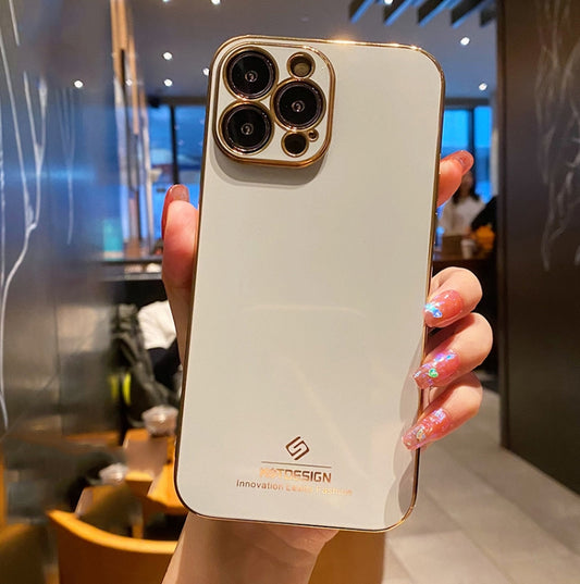 Electroplating Metal Frame Precise Hole TPU Protective Case, For iPhone 13 mini, For iPhone 13, For iPhone 13 Pro, For iPhone 13 Pro Max, For iPhone 12 mini, For iPhone 12, For iPhone 12 Pro, For iPhone 12 Pro Max, For iPhone 11 Pro, For iPhone 11