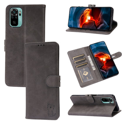 Embossed Happy Cat Pattern Horizontal Flip Leather Case with Holder & Card Slots & Wallet, For Xiaomi Redmi Note 10 Pro 5G, For Xiaomi Redmi 10, For Xiaomi Mi 11, For Xiaomi Mi 11T, For Xiaomi Mi 11 Ultra, For Xiaomi Mi 11 Lite, For Google Pixel 5a 5G ...