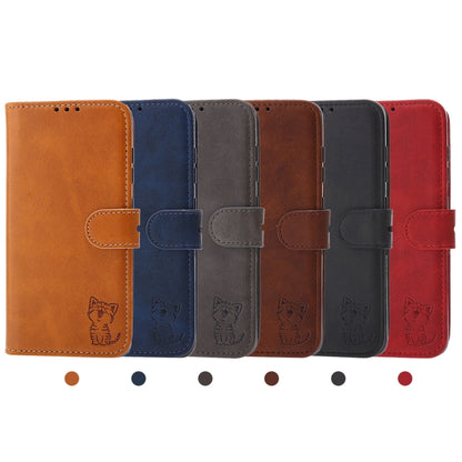 Embossed Happy Cat Pattern Horizontal Flip Leather Case with Holder & Card Slots & Wallet, For Xiaomi Redmi Note 10 Pro 5G, For Xiaomi Redmi 10, For Xiaomi Mi 11, For Xiaomi Mi 11T, For Xiaomi Mi 11 Ultra, For Xiaomi Mi 11 Lite, For Google Pixel 5a 5G ...