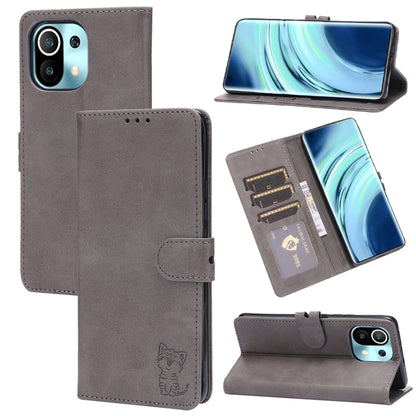 Embossed Happy Cat Pattern Horizontal Flip Leather Case with Holder & Card Slots & Wallet, For Xiaomi Redmi Note 10 Pro 5G, For Xiaomi Redmi 10, For Xiaomi Mi 11, For Xiaomi Mi 11T, For Xiaomi Mi 11 Ultra, For Xiaomi Mi 11 Lite, For Google Pixel 5a 5G ...