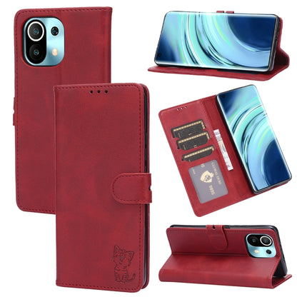 Embossed Happy Cat Pattern Horizontal Flip Leather Case with Holder & Card Slots & Wallet, For Xiaomi Redmi Note 10 Pro 5G, For Xiaomi Redmi 10, For Xiaomi Mi 11, For Xiaomi Mi 11T, For Xiaomi Mi 11 Ultra, For Xiaomi Mi 11 Lite, For Google Pixel 5a 5G ...