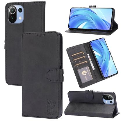 Embossed Happy Cat Pattern Horizontal Flip Leather Case with Holder & Card Slots & Wallet, For Xiaomi Redmi Note 10 Pro 5G, For Xiaomi Redmi 10, For Xiaomi Mi 11, For Xiaomi Mi 11T, For Xiaomi Mi 11 Ultra, For Xiaomi Mi 11 Lite, For Google Pixel 5a 5G ...