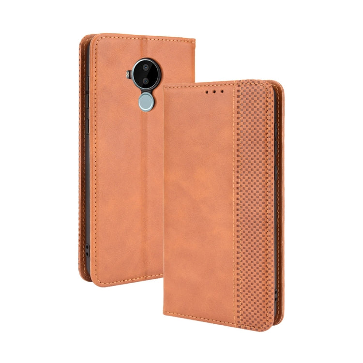 Magnetic Buckle Retro Crazy Horse Texture Horizontal Flip Leather Case with Holder & Card Slots & Photo Frame, For Doogee S59 / S59 Pro, For Doogee S88 Plus / S88 Pro, For Fujitsu Arrows WE, For Blackview Oscal C20, For Nokia C30, For Nokia C50 5G     ...