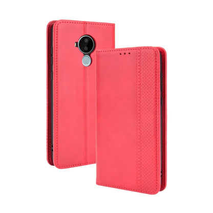 Magnetic Buckle Retro Crazy Horse Texture Horizontal Flip Leather Case with Holder & Card Slots & Photo Frame, For Doogee S59 / S59 Pro, For Doogee S88 Plus / S88 Pro, For Fujitsu Arrows WE, For Blackview Oscal C20, For Nokia C30, For Nokia C50 5G     ...
