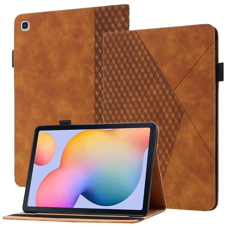 Rhombus Skin Feel Horizontal Flip Tablet Leather Case with Card Slots & Holder, For Samsung Galaxy Tab S6 Lite SM-P610/T615, For Samsung Galaxy Tab A 10.1 2019 T510, For Samsung Galaxy Tab A7 10.4 2020 T500/T505                                         ...