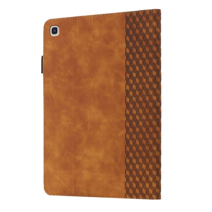 Rhombus Skin Feel Horizontal Flip Tablet Leather Case with Card Slots & Holder, For Samsung Galaxy Tab S6 Lite SM-P610/T615, For Samsung Galaxy Tab A 10.1 2019 T510, For Samsung Galaxy Tab A7 10.4 2020 T500/T505                                         ...