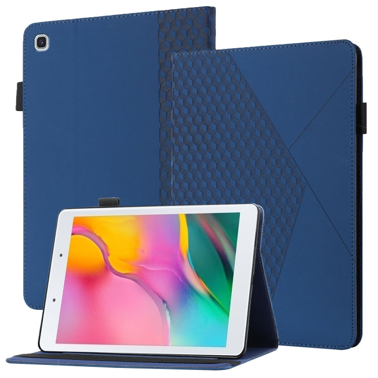 Rhombus Skin Feel Horizontal Flip Tablet Leather Case with Card Slots & Holder, For Samsung Galaxy Tab S6 Lite SM-P610/T615, For Samsung Galaxy Tab A 10.1 2019 T510, For Samsung Galaxy Tab A7 10.4 2020 T500/T505                                         ...