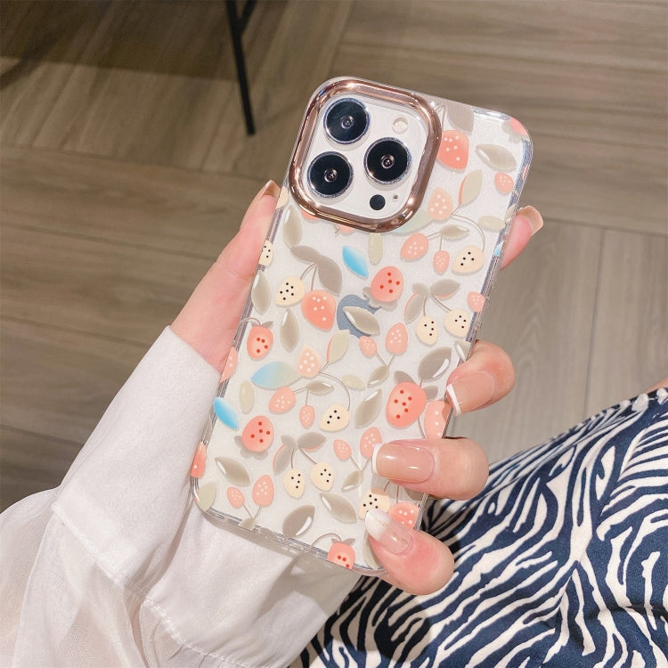 Glitter Powder Electroplating Flower Shockproof Phone Case, For iPhone 13, For iPhone 13 Pro, For iPhone 13 Pro Max, For iPhone 12 / 12 Pro, For iPhone 12 Pro Max, For iPhone 11
