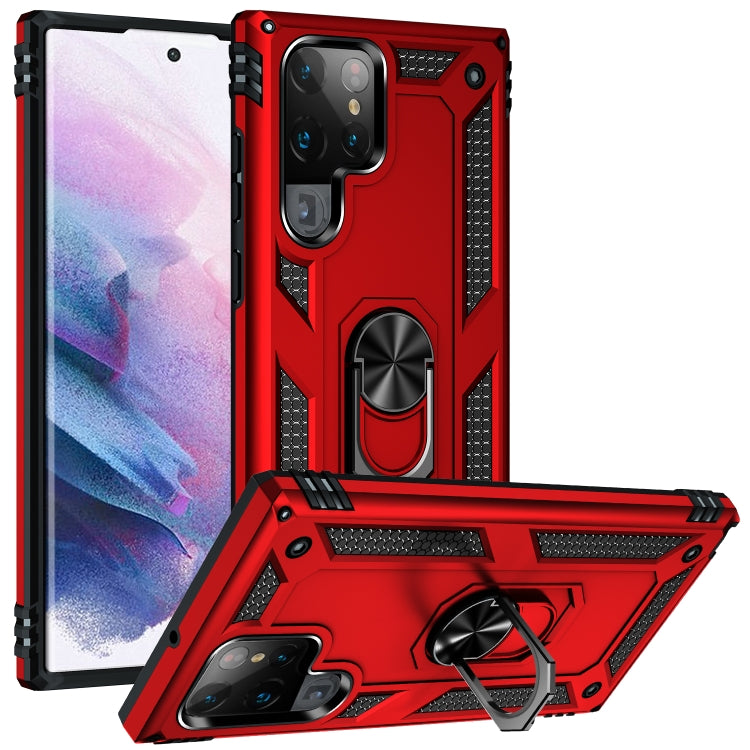Shockproof TPU + PC Protective Case with 360 Degree Rotating Holder, For Samaung Galaxy S22 5G, For Samaung Galaxy S22+ 5G, For Samaung Galaxy S22 Ultra 5G