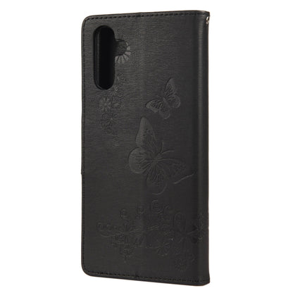 Butterfly Embossed Horizontal Flip Leather Phone Case with Card Slot & Holder, For Samsung Galaxy A13 5G