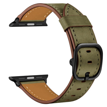 Leather Replacement Strap Watchband For Apple Watch Series, 7 41mm / 6&SE&5&4 40mm / 3&2&1 38mm, 7 45mm / 6&SE&5&4 44mm / 3&2&1 42mm
