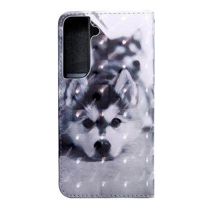 3D Painted Pattern Horizontal Flip Leather Phone Case with Holder & Lanyard, For Samaung Galaxy S22 5G, For Samaung Galaxy S22+ 5G, For Samaung Galaxy S22 Ultra 5G, For Samsung Galaxy A13 5G