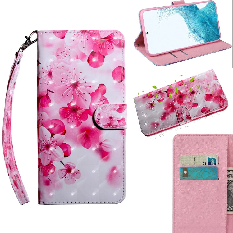 3D Painted Pattern Horizontal Flip Leather Phone Case with Holder & Lanyard, For Samaung Galaxy S22 5G, For Samaung Galaxy S22+ 5G, For Samaung Galaxy S22 Ultra 5G, For Samsung Galaxy A13 5G