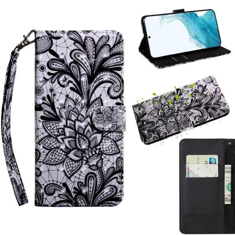 3D Painted Pattern Horizontal Flip Leather Phone Case with Holder & Lanyard, For Samaung Galaxy S22 5G, For Samaung Galaxy S22+ 5G, For Samaung Galaxy S22 Ultra 5G, For Samsung Galaxy A13 5G