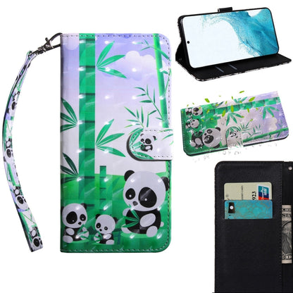 3D Painted Pattern Horizontal Flip Leather Phone Case with Holder & Lanyard, For Samaung Galaxy S22 5G, For Samaung Galaxy S22+ 5G, For Samaung Galaxy S22 Ultra 5G, For Samsung Galaxy A13 5G