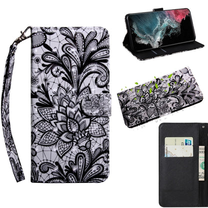 3D Painted Pattern Horizontal Flip Leather Phone Case with Holder & Lanyard, For Samaung Galaxy S22 5G, For Samaung Galaxy S22+ 5G, For Samaung Galaxy S22 Ultra 5G, For Samsung Galaxy A13 5G