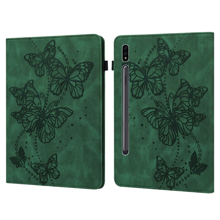 Embossed Butterfly Pattern Horizontal Flip Leather Tablet Case, For Samsung Galaxy Tab A7 Lite T220/T225, For Samsung Galaxy Tab A7 10.4 (2020) T500/T505, For Samsung Galaxy Tab S8 / Galaxy Tab S7 T870/T875/T876B, For Samsung Galaxy Tab S6 Lite P610/P6...
