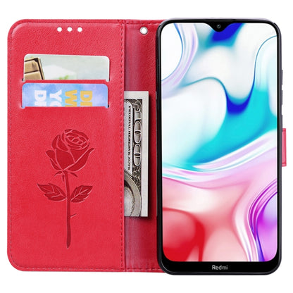 Rose Embossed Horizontal Flip PU Leather Case for Galaxy A10, with Holder & Card Slots & Wallet, For Xiaomi Redmi 8, For Xiaomi Redmi Note 8, For Xiaomi Redmi Note 8 Pro, For Galaxy A10s, For Galaxy A20s