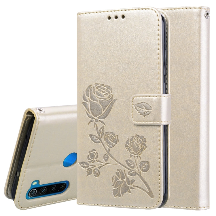 Rose Embossed Horizontal Flip PU Leather Case for Galaxy A10, with Holder & Card Slots & Wallet, For Xiaomi Redmi 8, For Xiaomi Redmi Note 8, For Xiaomi Redmi Note 8 Pro, For Galaxy A10s, For Galaxy A20s