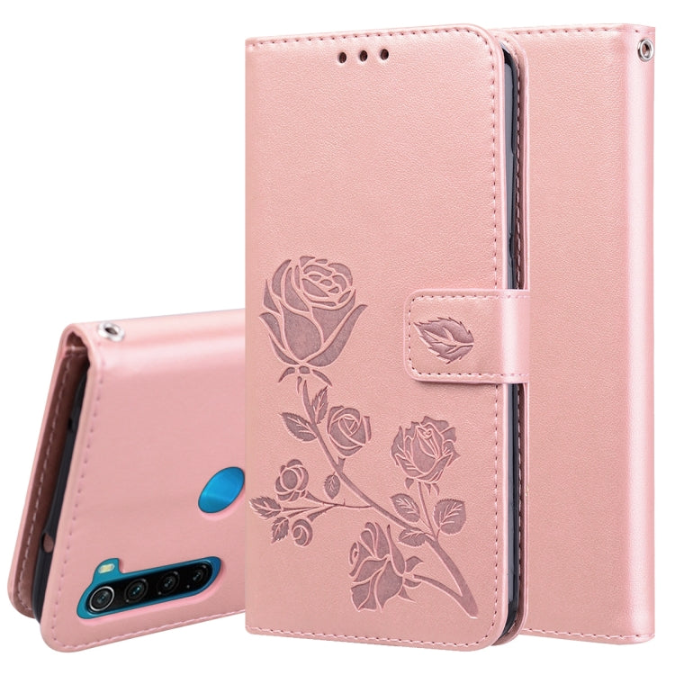 Rose Embossed Horizontal Flip PU Leather Case for Galaxy A10, with Holder & Card Slots & Wallet, For Xiaomi Redmi 8, For Xiaomi Redmi Note 8, For Xiaomi Redmi Note 8 Pro, For Galaxy A10s, For Galaxy A20s