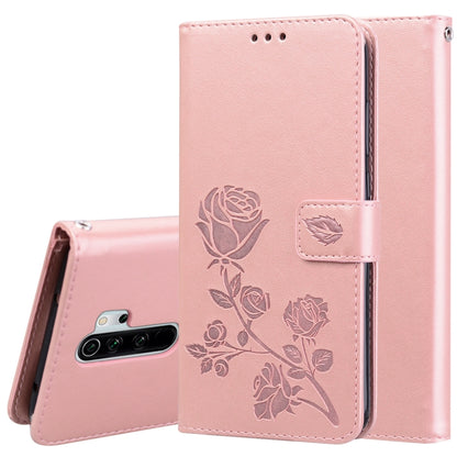 Rose Embossed Horizontal Flip PU Leather Case for Galaxy A10, with Holder & Card Slots & Wallet, For Xiaomi Redmi 8, For Xiaomi Redmi Note 8, For Xiaomi Redmi Note 8 Pro, For Galaxy A10s, For Galaxy A20s