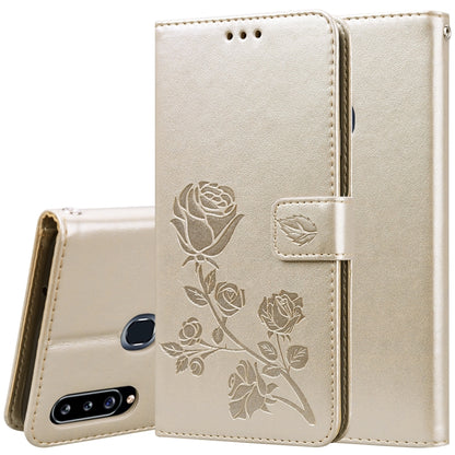 Rose Embossed Horizontal Flip PU Leather Case for Galaxy A10, with Holder & Card Slots & Wallet, For Xiaomi Redmi 8, For Xiaomi Redmi Note 8, For Xiaomi Redmi Note 8 Pro, For Galaxy A10s, For Galaxy A20s