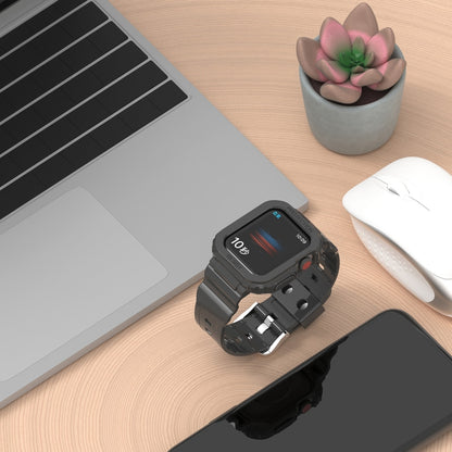 Glacier Transparent TPU Integrated Replacement Strap Watchband, For Apple Watch Series 7 45mm, For Apple Watch Series 7 41mm