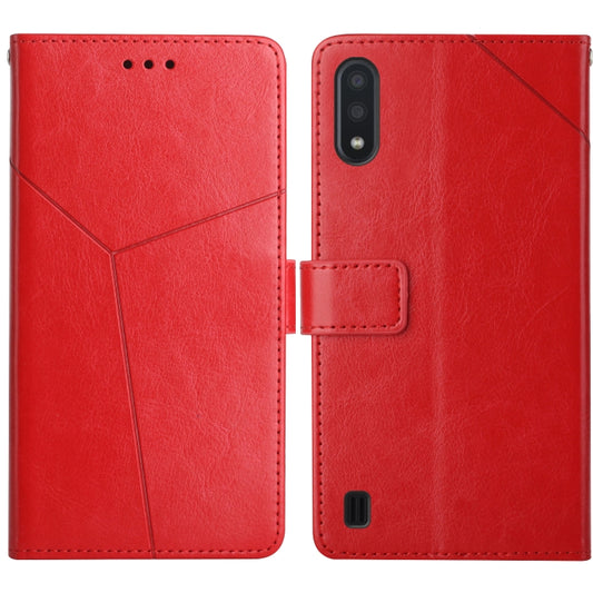 Y Stitching Horizontal Flip Leather Case with Holder & Card Slots & Wallet & Photo Frame, For Samsung Galaxy A01, For Samsung Galaxy A01 Core, For Samsung Galaxy A02 EU Version, For Samsung Galaxy A02s, For Samsung Galaxy A03s 166mm