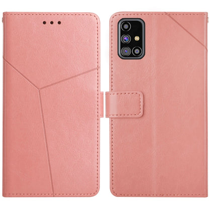 Y Stitching Horizontal Flip Leather Case with Holder & Card Slots & Wallet & Photo Frame, For Samsung Galaxy M31s