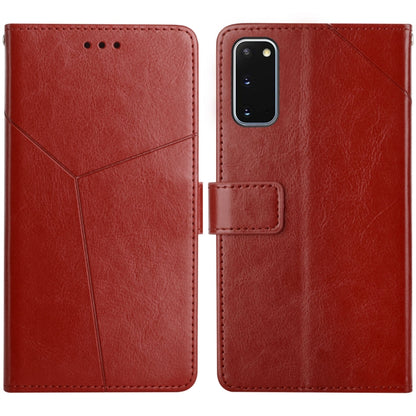 Y Stitching Horizontal Flip Leather Case with Holder & Card Slots & Wallet & Photo Frame, For Samsung Galaxy S20, For Samsung Galaxy S20+, For Samsung Galaxy S20 Ultra, For Samsung Galaxy S20 FE, For Samsung Galaxy S21 5G, For Samsung Galaxy S21 FE 5G ...