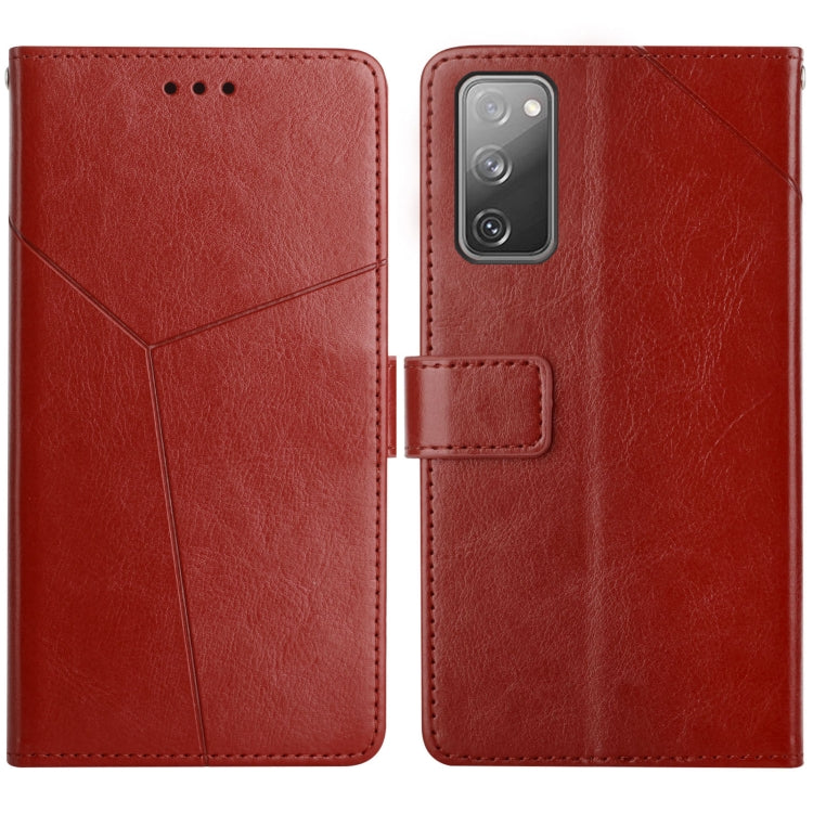 Y Stitching Horizontal Flip Leather Case with Holder & Card Slots & Wallet & Photo Frame, For Samsung Galaxy S20, For Samsung Galaxy S20+, For Samsung Galaxy S20 Ultra, For Samsung Galaxy S20 FE, For Samsung Galaxy S21 5G, For Samsung Galaxy S21 FE 5G ...
