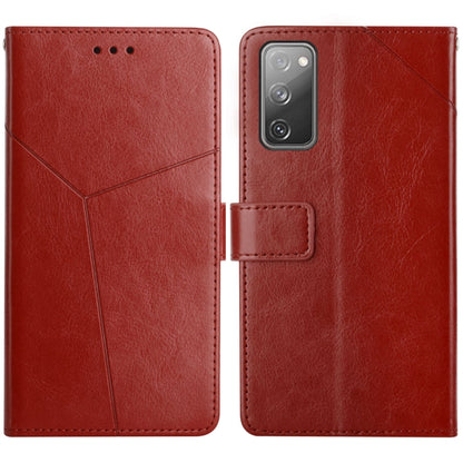 Y Stitching Horizontal Flip Leather Case with Holder & Card Slots & Wallet & Photo Frame, For Samsung Galaxy S20, For Samsung Galaxy S20+, For Samsung Galaxy S20 Ultra, For Samsung Galaxy S20 FE, For Samsung Galaxy S21 5G, For Samsung Galaxy S21 FE 5G ...
