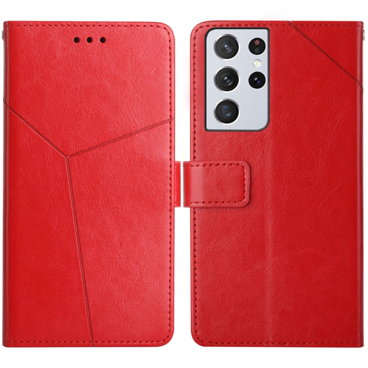 Y Stitching Horizontal Flip Leather Case with Holder & Card Slots & Wallet & Photo Frame, For Samsung Galaxy S20, For Samsung Galaxy S20+, For Samsung Galaxy S20 Ultra, For Samsung Galaxy S20 FE, For Samsung Galaxy S21 5G, For Samsung Galaxy S21 FE 5G ...