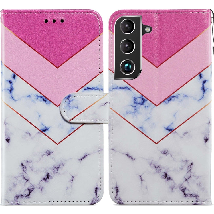 Painted Pattern Horizontal Flip Phone Leather Case with Holder & Card Slots & Photo Frame, For Samsung Galaxy S22 5G, For Samsung Galaxy S22+ 5G, For Samaung Galaxy S22 Ultra 5G