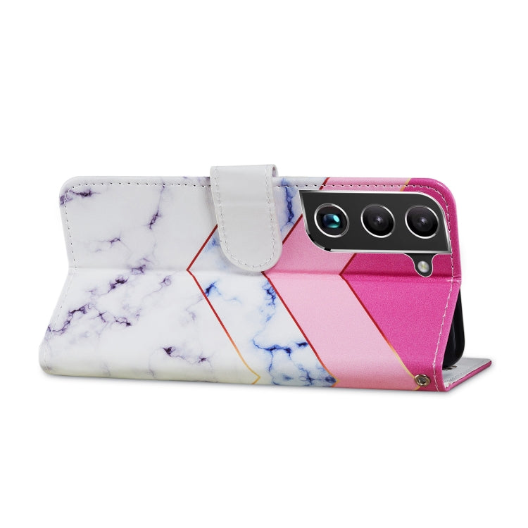 Painted Pattern Horizontal Flip Phone Leather Case with Holder & Card Slots & Photo Frame, For Samsung Galaxy S22 5G, For Samsung Galaxy S22+ 5G, For Samaung Galaxy S22 Ultra 5G